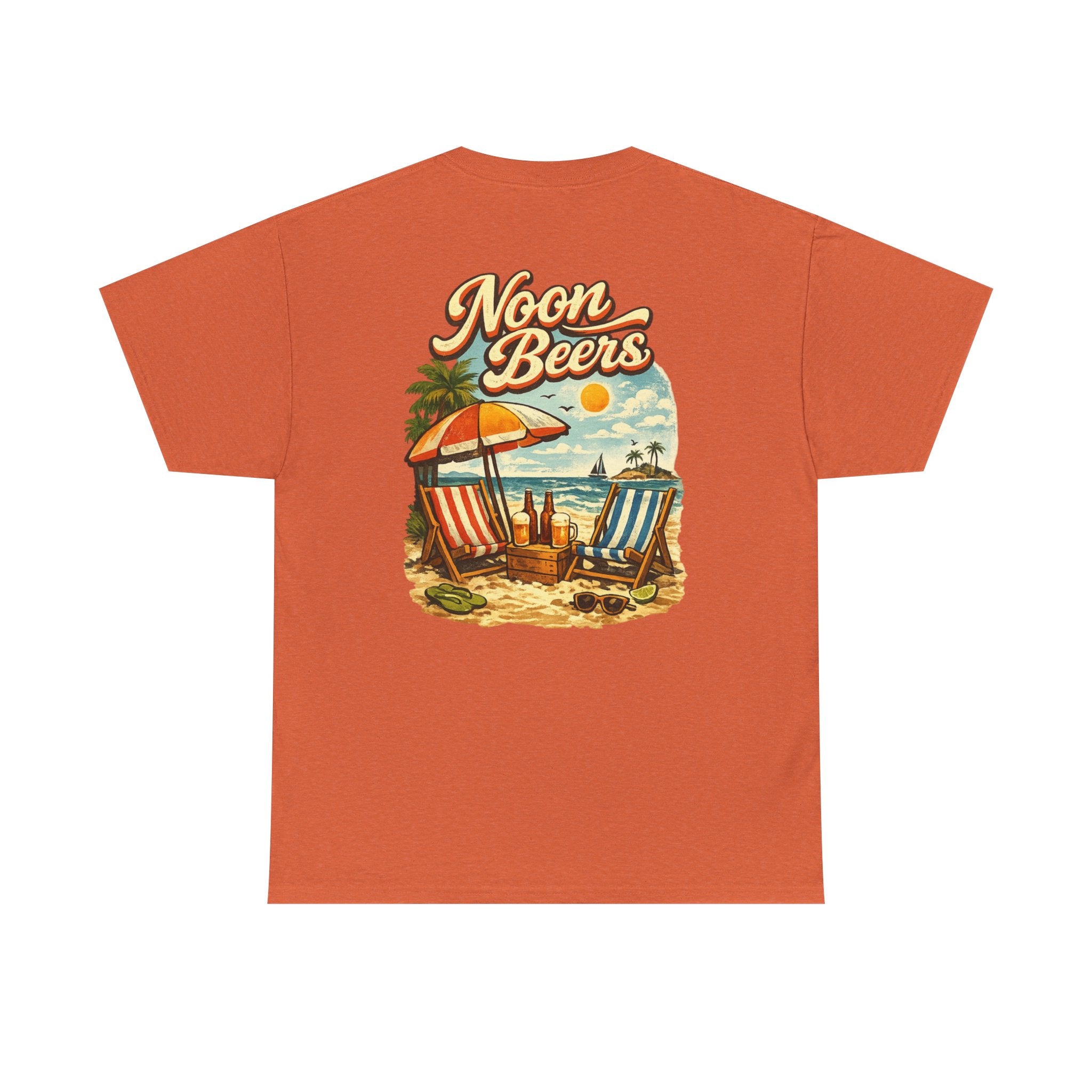 Noon Beers Beach Scene T-shirt