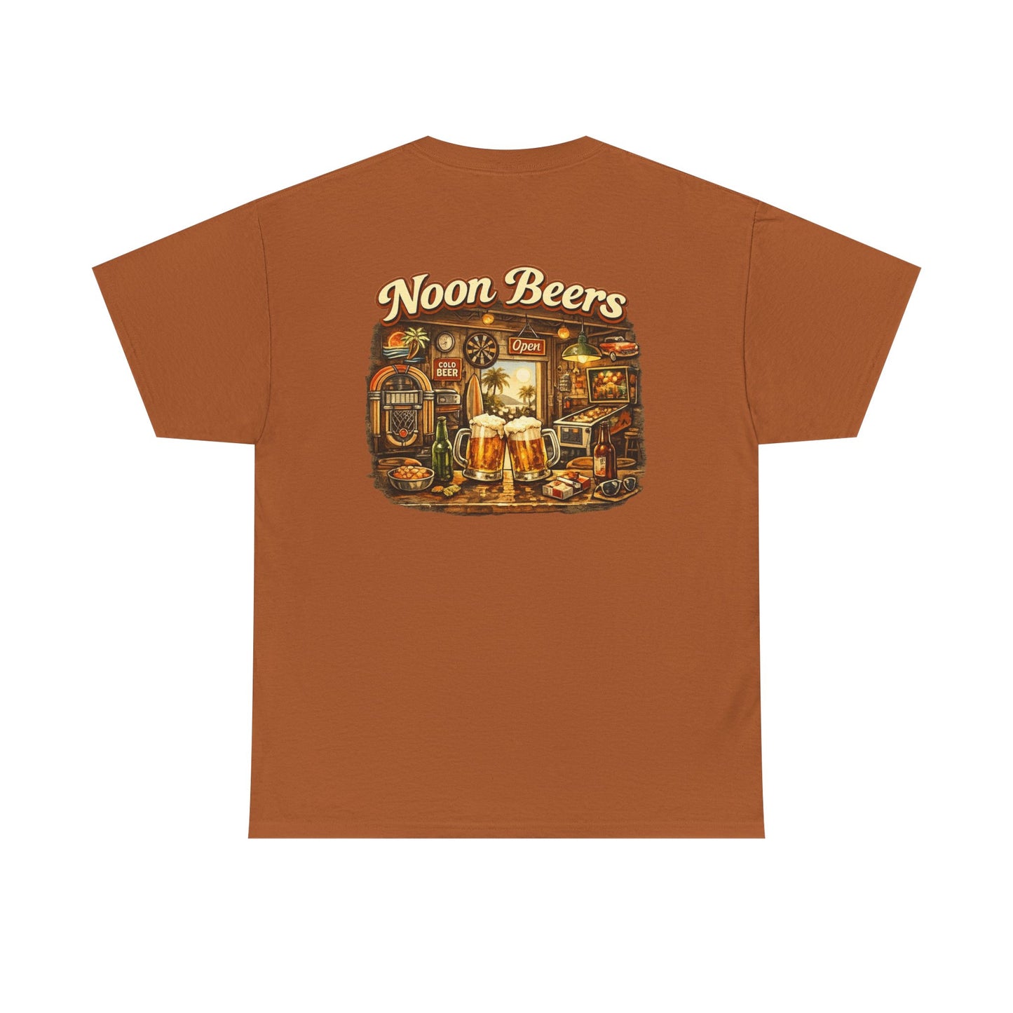 Noon Beers Retro Bar Scene T-Shirt