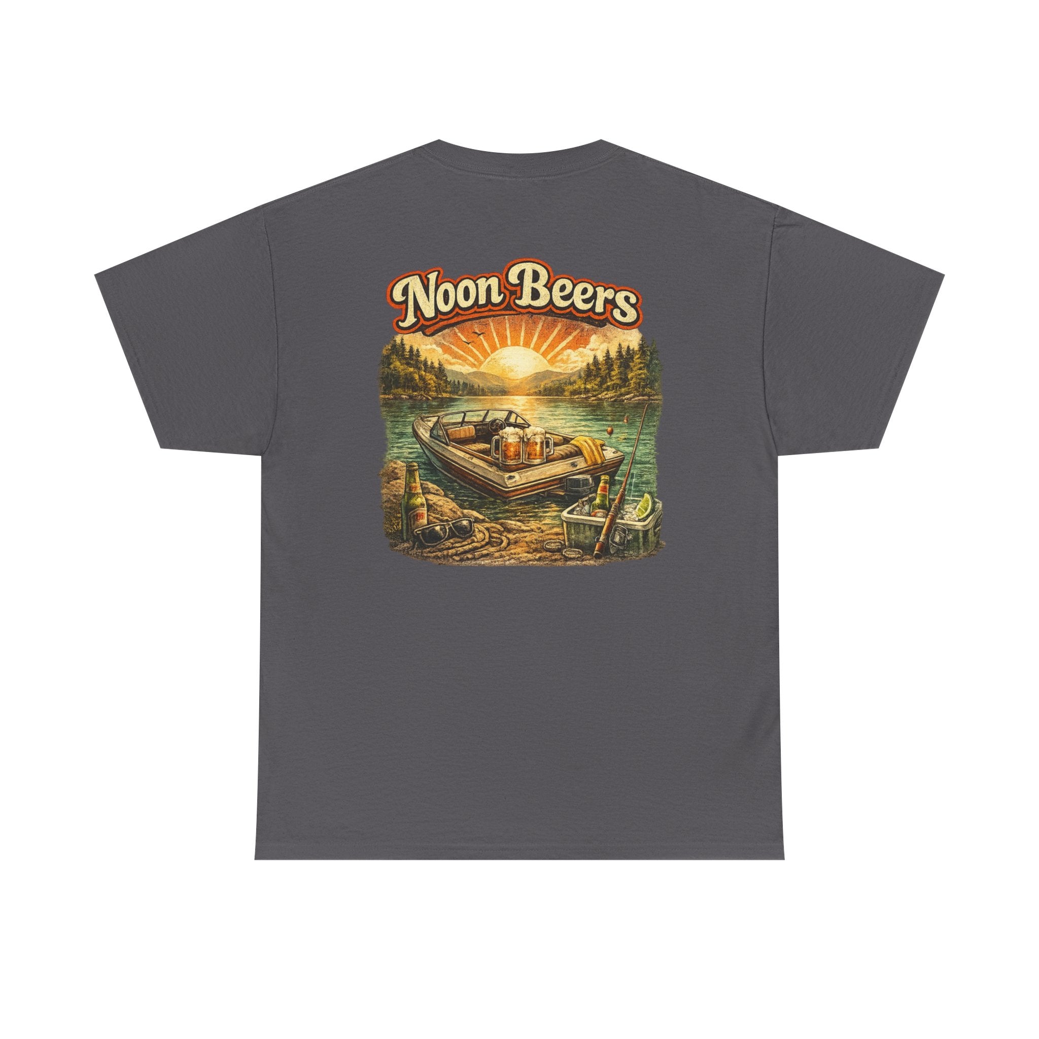 Noon Beers Boat Scene T-Shirt