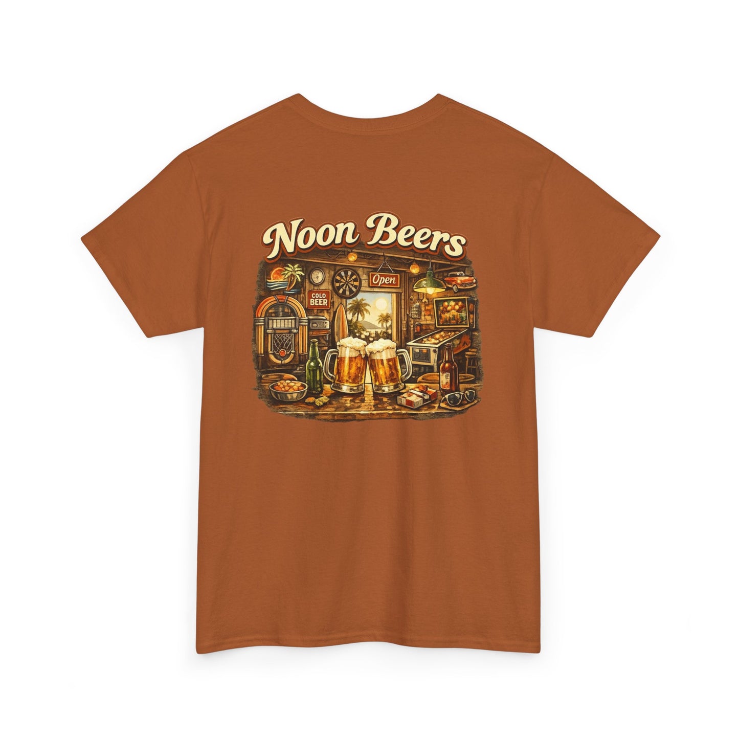 Noon Beers Retro Bar Scene T-Shirt